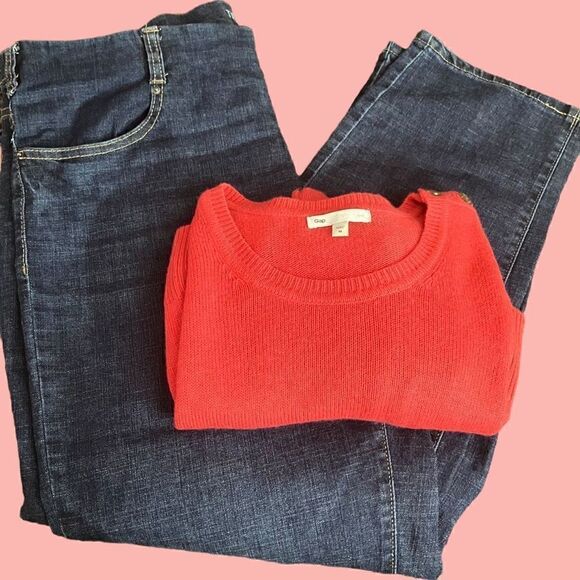 Gap Sweater w/ Tried & True Jeans / both in EUC - Picture 1 of 12